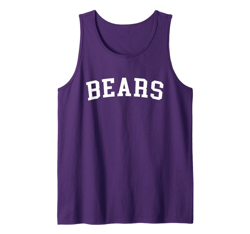 Bears - Designs Bears Tank Top - Purple