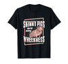 Skinny Pig Wheek Design for a Guinea Pig Lover T-Shirt - Black