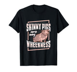 Skinny Pig Wheek Design for a Guinea Pig Lover T-Shirt - Black