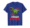 Dinosaur T Rex Zombie Saurus Halloween Kids Boys Zombie Saurus Skeleton Dinosaur T Rex Zombie Halloween Boys T-Shirt - Royal