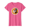 The Persnickety Owl Vintage Halloween Ephemera The Black Cat Magazine Halloween Cat Rabbit and Banjo T-Shirt - Pink Heather