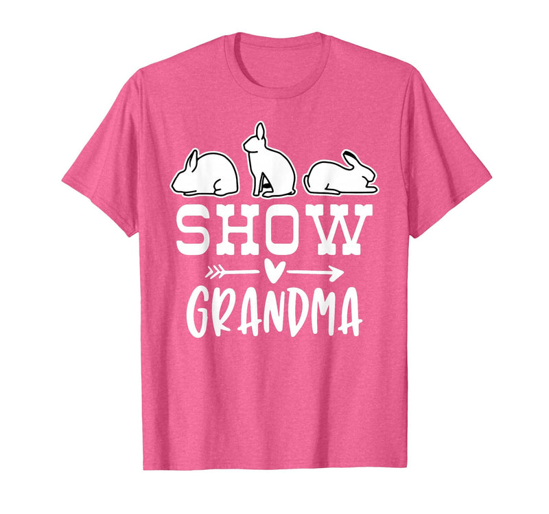 Show Rabbit Grandma T-Shirt in Pink Heather