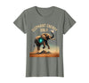 Mademark Elephant Energy Only Bold Graphic Design T-Shirt - Women - Olive Heather