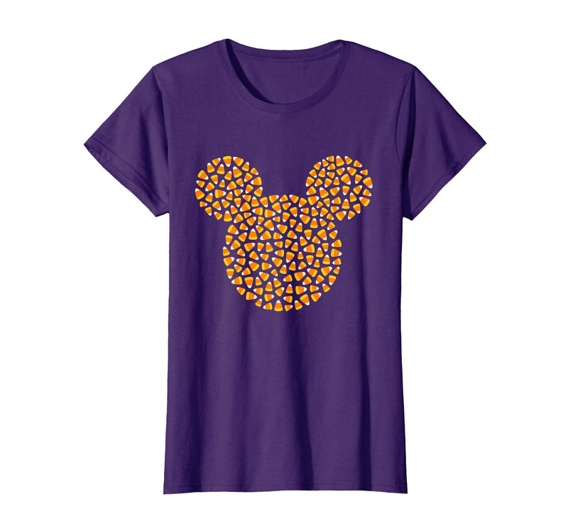 Disney Mickey Mouse Candy Corn Halloween T-Shirt - Purple