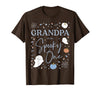 Spooky One Birthday Blue Boy 1st First Halloween Grandpa of the Spooky One First Birthday Boy 1st Halloween T-Shirt - Brown