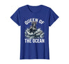 Mademark Queen of the Ocean Shark Design T-Shirt - Royal Blue