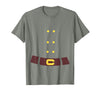 Dwarf Elf Halloween Costume Dwarf Costume Last Minute Halloween Costume T-Shirt - Olive Heather