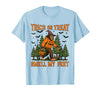 Bigfoot Halloween Costume Party Outfits Trick Or Treat Smell My Feet Bigfoot Halloween Sasquatch T-Shirt - Baby Blue
