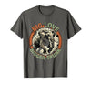 Mademark Big Love Bigger Trunk Elephant Comic Design T-Shirt - Men - Asphalt Grey