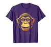 Mademark Stay Curious Stay Wild Monkey Graphic Design T-Shirt - Men - Purple