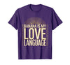Mademark Banana Is My Love Language Monkey Design T-Shirt - Men - Purple