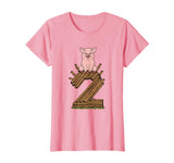 Three Little Pigs Halloween Costume Three Little Pigs Pig 2 Easy Costume Kids Men Women T-Shirt - Pink