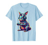 Rabbit Gaming Animal Video Games Funny Rabbit T-Shirt in Baby Blue