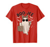 Halloween Boo-Jee Leopard Ghost Coquette Bow Coquette Leopard Ghost Coffee Boo-JEE Halloween Boujee Ghost T-Shirt - Red
