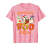 Oncology Boo Crew Funny Ghost Halloween Spooky Costume Nurse T-Shirt - Pink