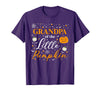 Little Pumpkin Halloween Family Matching Costumes Grandpa of The Little Pumpkin Family Matching Halloween T-Shirt - Purple