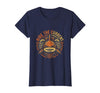 Mademark Ride the Current Shark Ocean Graphic Design T-Shirt - Navy Blue