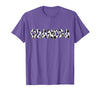 Cow Pattern Print Family Matching Birthday Shirts Cow Grandpa Birthday Family Matching Fathers Day Boy Girl T-Shirt - Purple