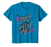 Rock N Roll Girl Halloween Costumes Halloween Rock N Roll Girl Retro Costume Graffiti T-Shirt - Sapphire Blue