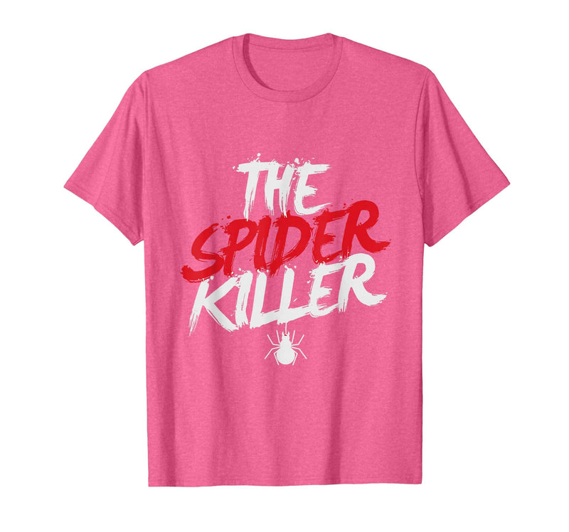 Moito Creepy Spiders Halloween Shirt Creepy Spiders Halloween Shirt Trick Treat Cobweb Killer Boo T-Shirt - Pink Heather
