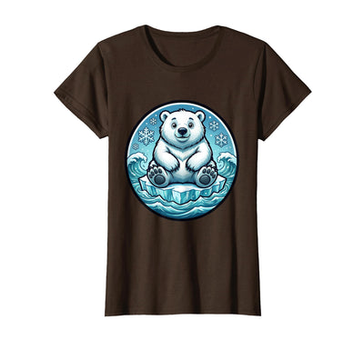Polar Bear Lone Ice Floe Arctic Drift Design T-Shirt