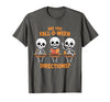 Halloween Skeleton Fall O Ween Directions Halloween Skeleton Teacher are You Fall O Ween Directions T-Shirt - Asphalt Grey