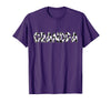Cow Pattern Print Family Matching Birthday Shirts Cow Grandpa Birthday Family Matching Fathers Day Boy Girl T-Shirt - Purple