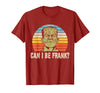Can I Bee Frank Halloween Halloween Tee Can I be Frank? Funny Horror Frankenstein Tee T-Shirt - Cranberry Red