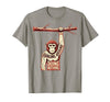 Mademark Hanging Around Doing Nothing Funny Monkey Design T-Shirt - Men - Slate Grey