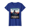 Mademark Life Is Better Up High Monkey Design T-Shirt - Women - Royal Blue