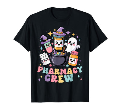 Funny Pills Pharmacy Technician Halloween Pharmacy Crew Pharmacist Squad Funny Halloween Costume T-Shirt