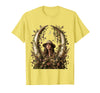 Mademark Safari Explorer Elephant Tusk Skull Framed Art T-Shirt - Men - Lemon Yellow