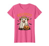 Bullsheet Highland Cow Ghost Halloween Tees Moo... I Mean Boo Bullsheet Highland Cow Ghost Halloween T-Shirt - Pink Heather