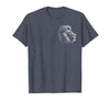MyAnimal - Your Favourite Animal Wear Lion Head - Cool Portrait of a Proud Lion on Chest T-Shirt - Heather Blue