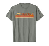 Showing Cattle T-Shirts And Apparel Show Dad - Fun Distressed Look for Showing Pigs T-Shirt - Olive Heather
