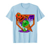 Ice Cream Drip Baseball Home Plate Halloween Tee Funny Halloween Baseball Ice Cream Drip Boys Girls Youth T-Shirt - Baby Blue