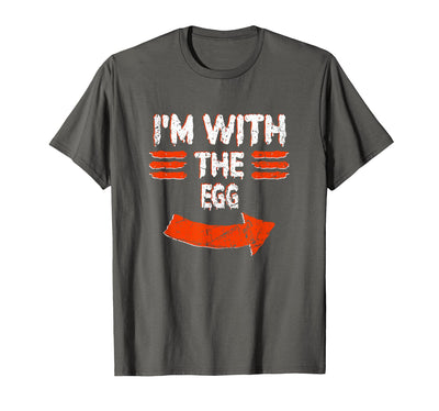 Halloween Mega Warehouse Vintage I'm with the Egg Lazy Halloween Costume T-Shirt