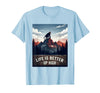 Mademark Life Is Better Up High Monkey Design T-Shirt - Men - Baby Blue