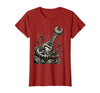 Mademark Monkey Wrench In The Gears Graphic Design T-Shirt - Women - Cranberry Red