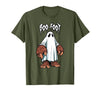Spooky Bigfoot Sasquatch Ghost Halloween Humor Fun Boo Foot Bigfoot Ghost Sasquatch Halloween Funny Humor T-Shirt - Olive