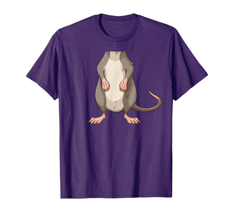 Mouse Headless Halloween Clothing Co. Funny Mouse Headless Rat Body Last Minute Halloween T-Shirt - Purple