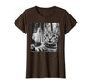 Halloween Cat Selfie with Spooky Ghost t -shir t Halloween Cat Selfie with Spooky Ghost T-Shirt - Brown