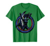 Mademark Shark Fin Back Woman Graphic Tee T-Shirt - Kelly Green
