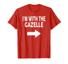 ShirtZilla I'm with The Gazelle Halloween Gazelle T-Shirt - Red