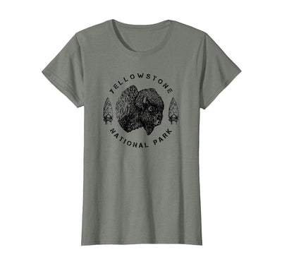 Cow Yellowstone Buffalo Yellowstone Design with a Buffalo T-Shirt