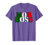 Italian Yeah B Mob Boss Italian Flag 1920s Costume Mafia Party T-Shirt - Purple Heather