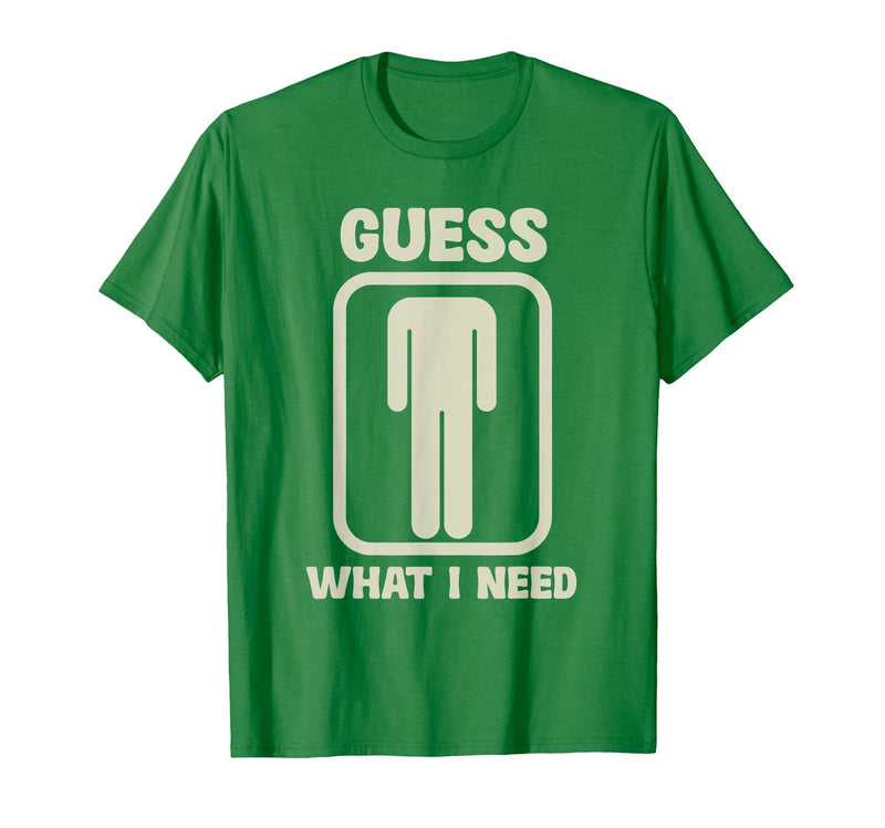 Humor Head Halloween Party Fun Guess What I Need Head Graphic T-Shirt - Kelly Green