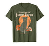 funny Halloween shirt It's Just A Bunch of Hocus Pocus Funny Cat T-Shirt - Olive Green