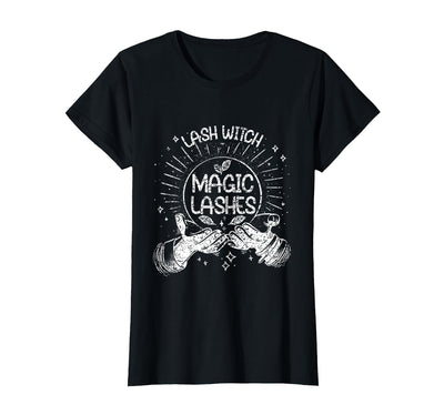 Lash Witch Lash Artist Halloween Lash Tech Quote Lash Witch Magic Eyelashes Artist Lash Tech Halloween T-Shirt