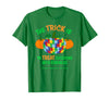 Presto Autism Awareness Halloween October Pumpkin Autism Awareness Halloween Fall October Puzzle Pumpkin T-Shirt - Kelly